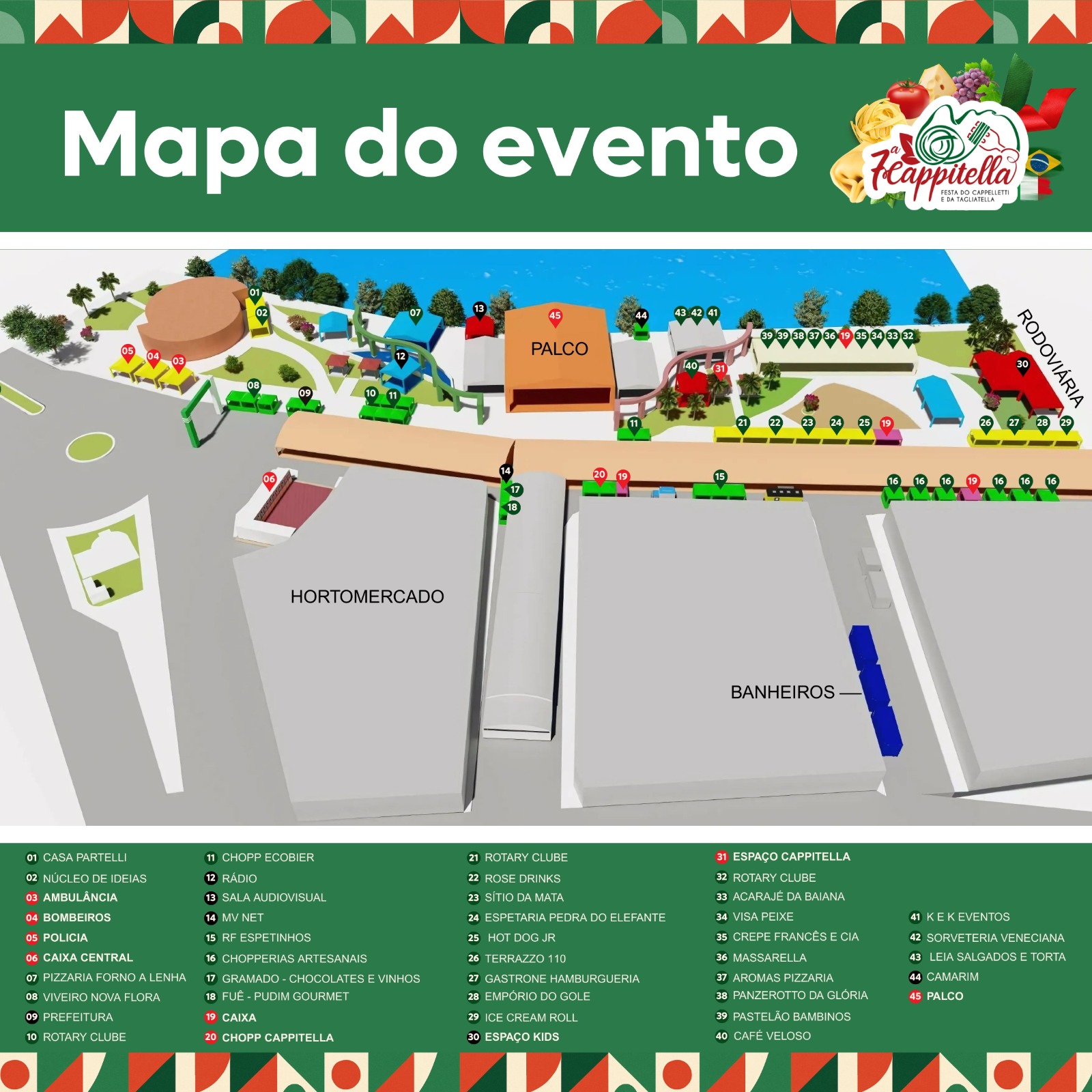 Mapa do Evento